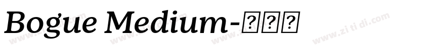 Bogue Medium字体转换